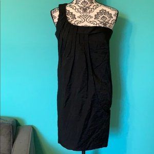 Bebe One Shoulder Open Back Tie Dress